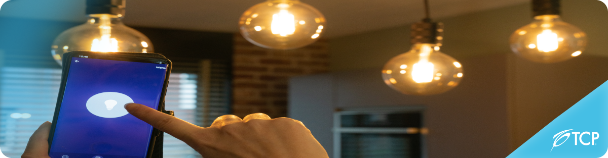 Smart lighting controlled using the phone