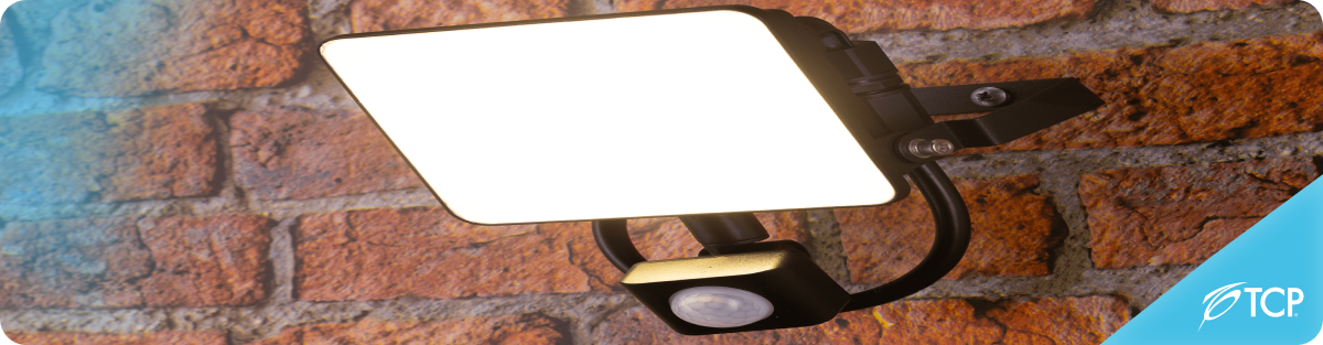 Motion sensor outdoor floodlights