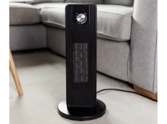 TCP Black Ceramic Mini Tower Fan Heater 2000W