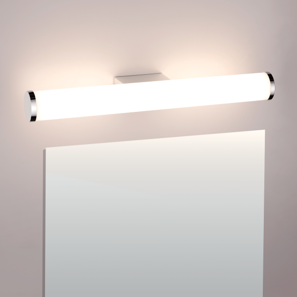 TCP White 400mm IP44 Tubular Mirror Bathroom Wall Light 8W
