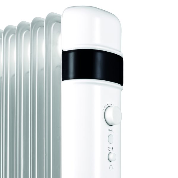 TCP Smart WiFi White Portable Free-Standing 9 Fin Oil Radiator 2000W with Temperature Control, Ideal for Home and Office Comfort - Image 8