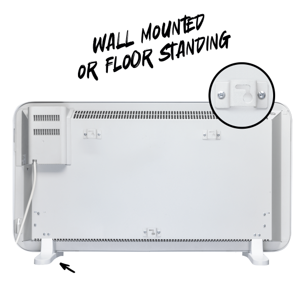 TCP 2000W White Infrared Convection Heater, Fast Heating & Sleek Design - Image 6