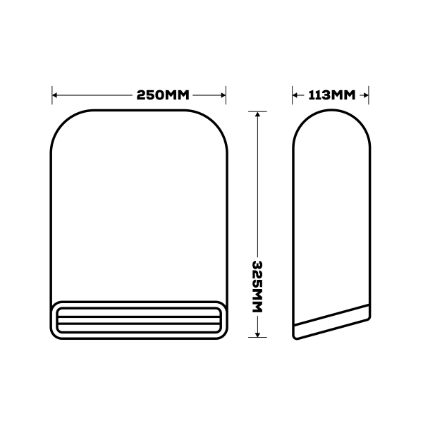 TCP Over Door, Vertical Heater 2000W, Wall Mounted Indoor Over Door Hot Air Downflow Curtain White - Image 6