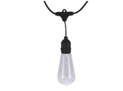 TCP ST64 10m Outdoor LED Warm White Garden Festoon Lights 10W 40lm