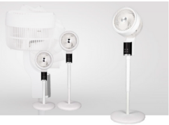 TCP WHITE AND SILVER STANDING COOLING FAN