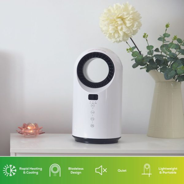 TCP Bladeless Smart Oscillating Heater & Fan 1500W White (DAMAGED BOX) - Image 4