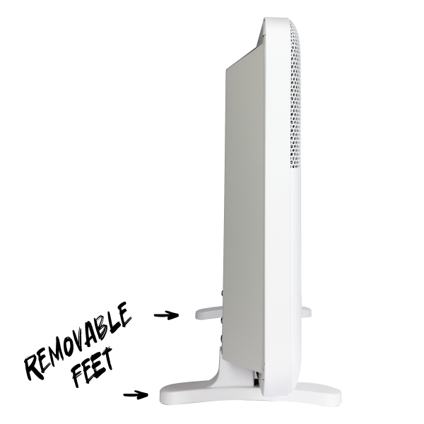 TCP 2000W White Electric Panel Heater, Fast Heat, Wall Mounted and Free Standing - Image 9