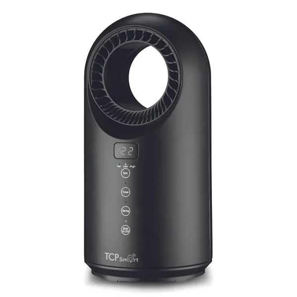 TCP Smart Wifi Portable Bladeless Ceramic Heater & Cooling Fan 1.5kw Black - Image 3