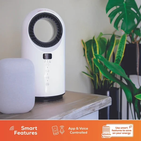 TCP Smart Heating & Cooling Bladeless Portable Fan 1.5kw White - Image 4