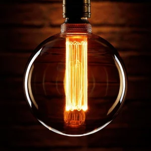 TCP LED Vintage Decorative Amber Large Globe Light Bulb ES