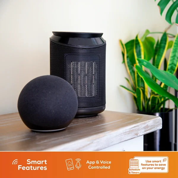 TCP Smart WiFi Portable Ceramic Heater & Cooling Fan 2kw Black - Image 9