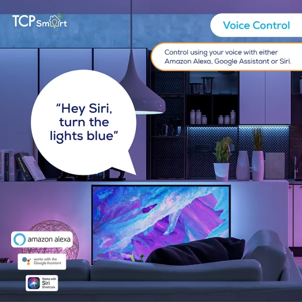 TCP Smart Wifi LED Strip Lights RGB 5 metres IP20 indoor use - Image 4