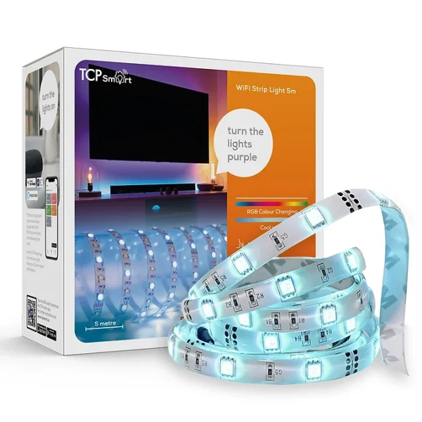 TCP Smart Wifi LED Strip Lights RGB 5 metres IP20 indoor use