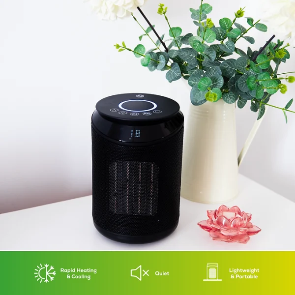 TCP Smart WiFi Portable Ceramic Heater & Cooling Fan 2kw Black - Image 4