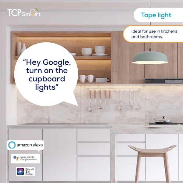 TCP Smart Wifi LED Strip Lights RGB 5 metres IP20 indoor use - Image 3