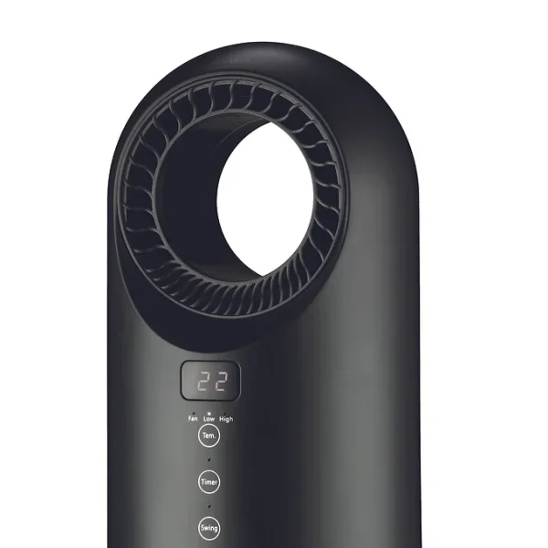 TCP Smart Wifi Portable Bladeless Ceramic Heater & Cooling Fan 1.5kw Black - Image 9