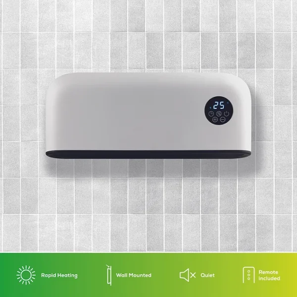 TCP Smart WiFi Over Door, Horizontal Heater 2000W, Wall Mounted Indoor Over Door Hot Air Downflow Curtain White - Image 7