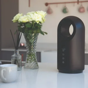TCP Smart Wifi Portable Bladeless Ceramic Heater & Cooling Fan 1.5kw Black