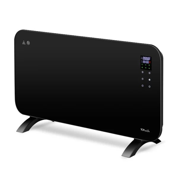 TCP Smart WiFi Glass Panel Heater 2000W, Alexa Compatible, Open Window Detector, Wall Mounted & Freestanding White Black - Image 3
