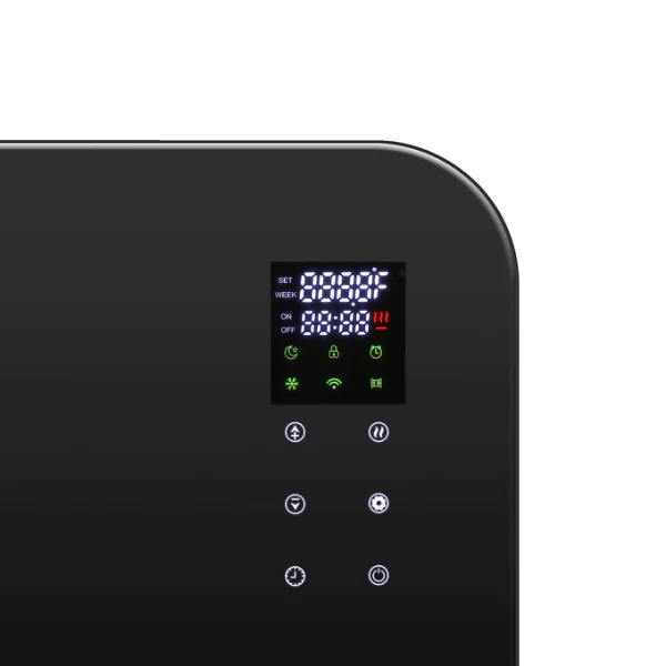 TCP Smart WiFi Glass Panel Heater 2000W, Alexa Compatible, Open Window Detector, Wall Mounted & Freestanding White Black - Image 8