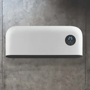 TCP Smart WiFi Over Door, Horizontal Heater 2000W, Wall Mounted Indoor Over Door Hot Air Downflow Curtain White