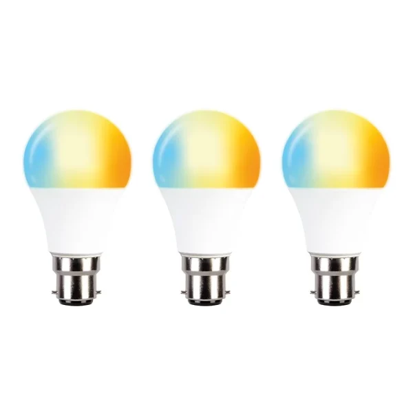 TCP Smart Wifi Classic Light bulb Colours + Cool to Warm white BC 3pk - Image 4