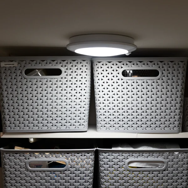 TCP LED Plus Rechargeable Round Light with PIR 200 Lumens Warm white - Image 2
