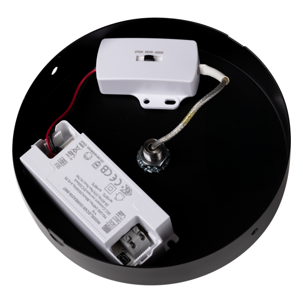 TCP Black Hanging Pendant Ceiling Light, IP20 with Switchable CCT Options - Image 8