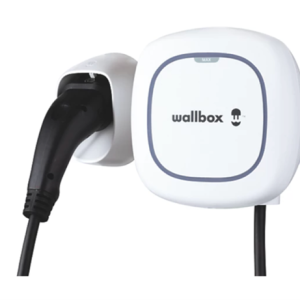 A Wallbox Max Pulsar 1-Port 7.4kW Mode 3 Type 2 Plug Electric Vehicle Charger.