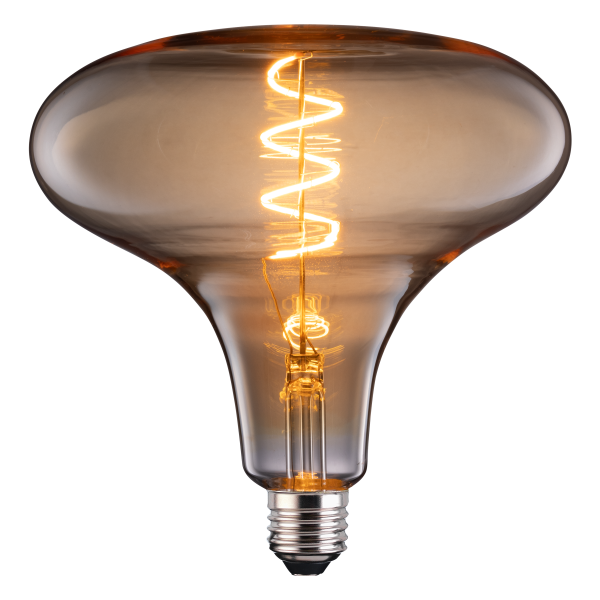A TCP amber twist short horn decorative bulb