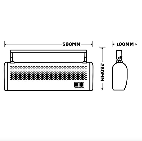 TCP 3000W Lot 20 Compliant Air Curtain, Efficient Climate Control for Commercial Entrances - Image 2