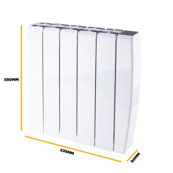 TCP Smart 1500W White Ceramic Panel Electric Radiator, Long-Lasting Heat Retention for Living Rooms, Bedrooms & Home Offices - Image 5