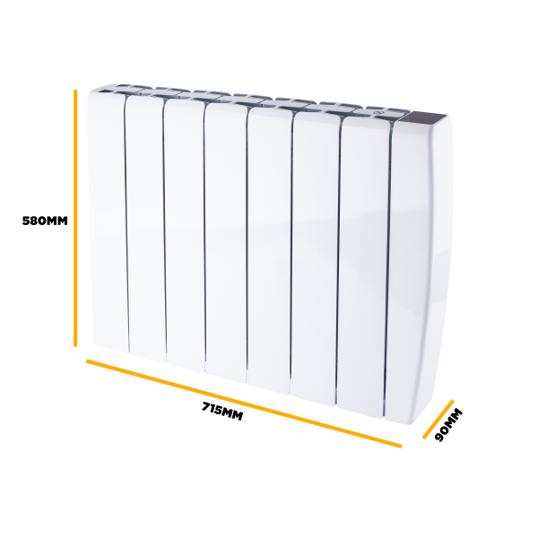 TCP Smart 2000W White Ceramic Panel Electric Radiator, Long-Lasting Heat Retention for Living Rooms, Bedrooms & Home Offices - Image 5