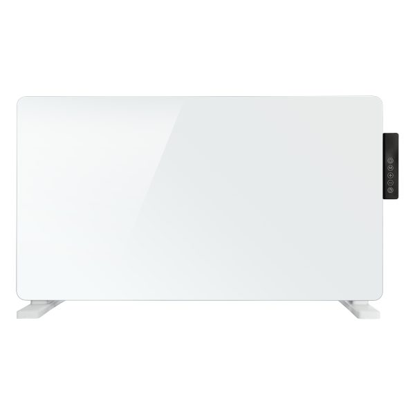 TCP White 2000W Glass Heater With Side Control Panel - Image 2