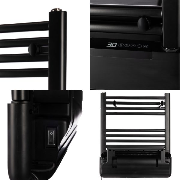 TCP 2 in 1 Tubular Towel Radiator with Built-in Downflow Blower Heater - Image 4