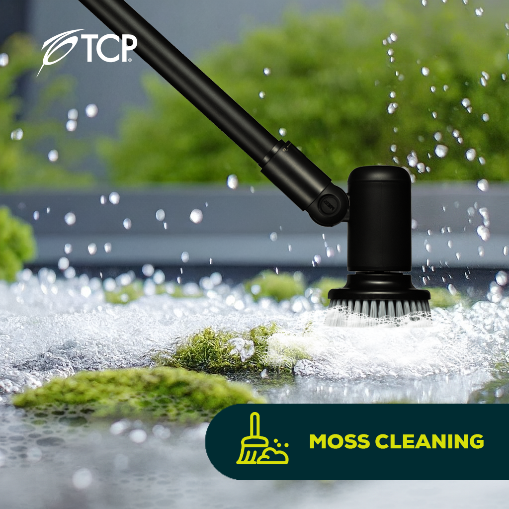 TCP Cordless Cleaning Brush Kit with Extendable Handle for Tough Jobs - Image 8