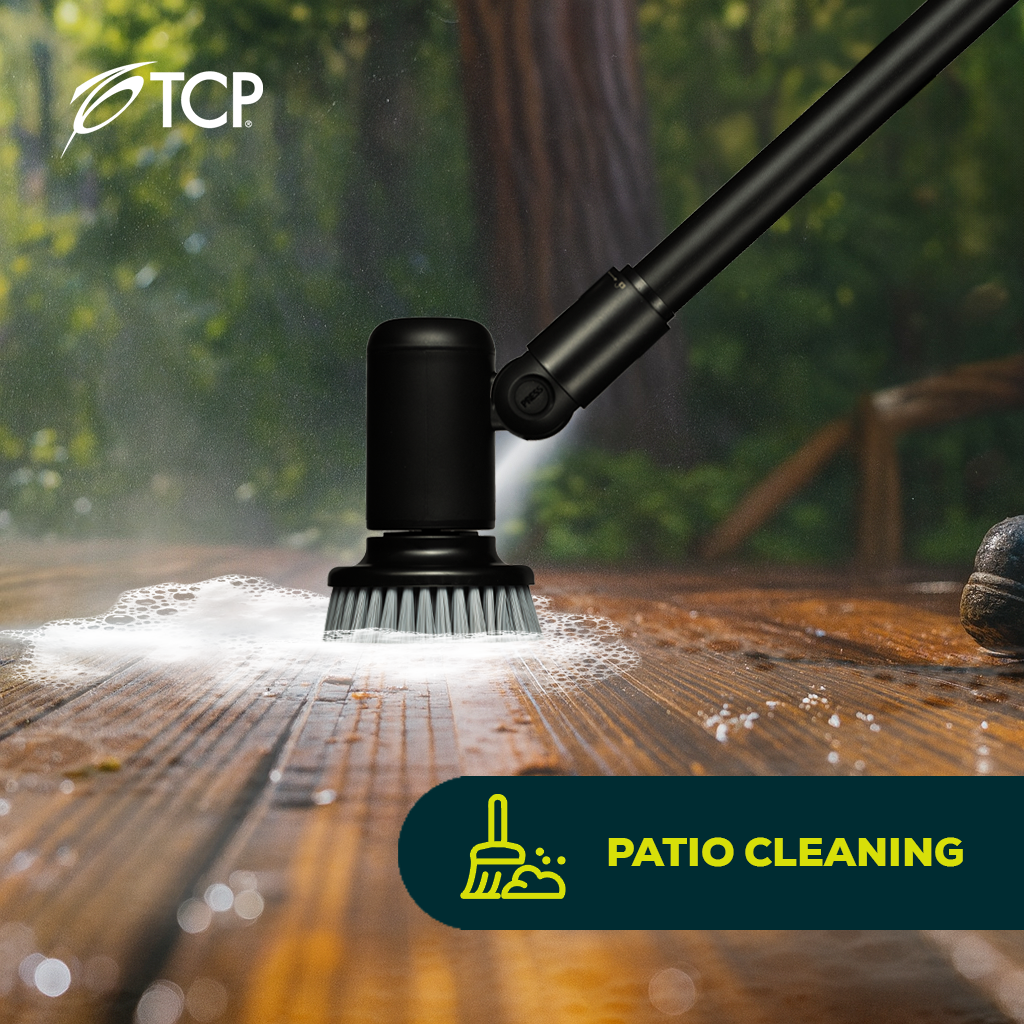 TCP Cordless Cleaning Brush Kit with Extendable Handle for Tough Jobs - Image 9