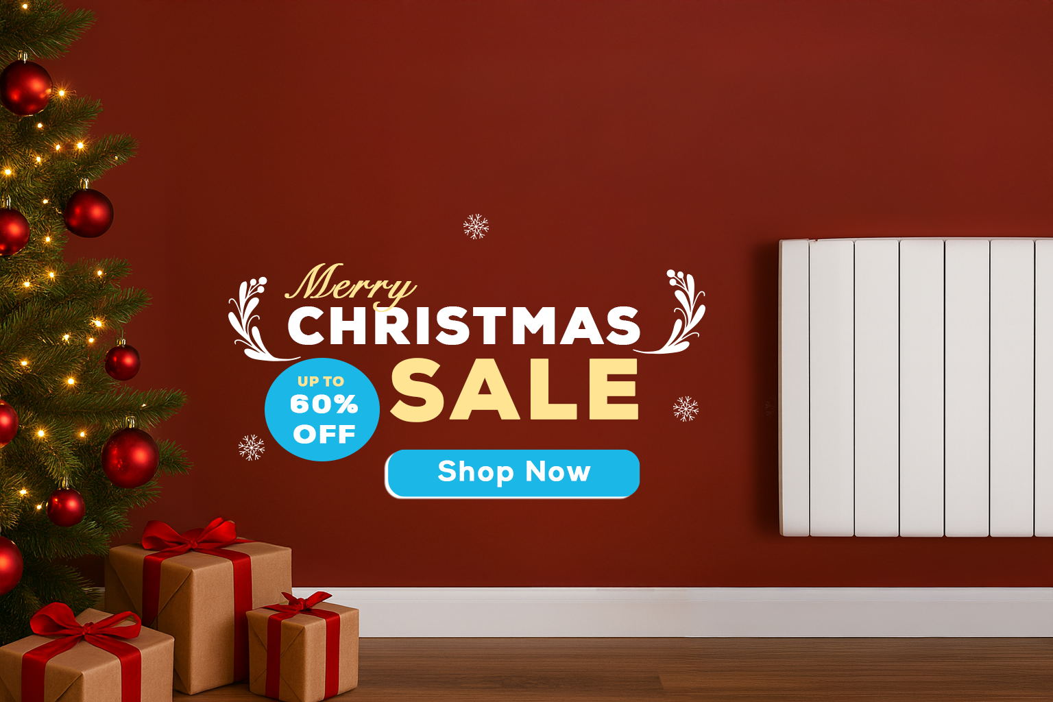 christmas banner blue